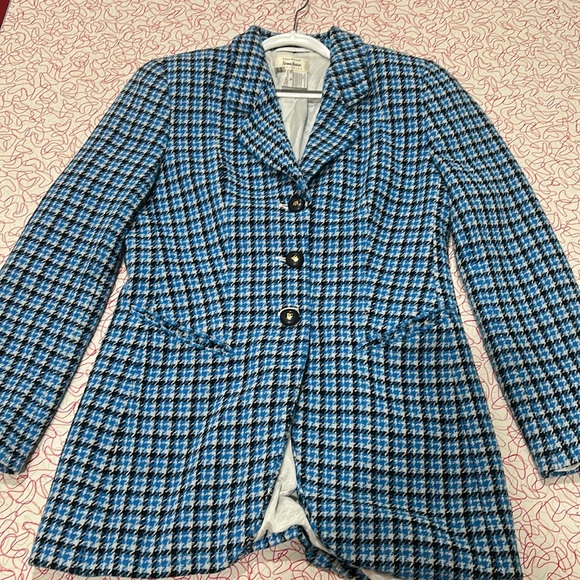 Louis Feraud Jackets & Blazers - Louis Ferris Neiman Marcus Exclusive Plaid 3 Button Suit Jacket
